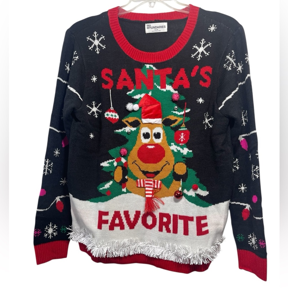 NWT-No Boundaries Christmas Sweater. Size XXL (20) - Picture 5 of 8